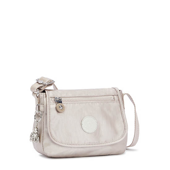 Kipling Sabian Metallic Crossbody Mini Táska Bézs | HU 1348WN